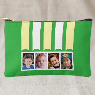 Pochette À Accessoires 4 photo ajouter nom blanc vert jaune