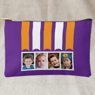 Pochette À Accessoires 4 photo ajouter nom blanc violet orange