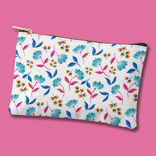 Pochette À Accessoires Abstrait de tulipe floral coloré