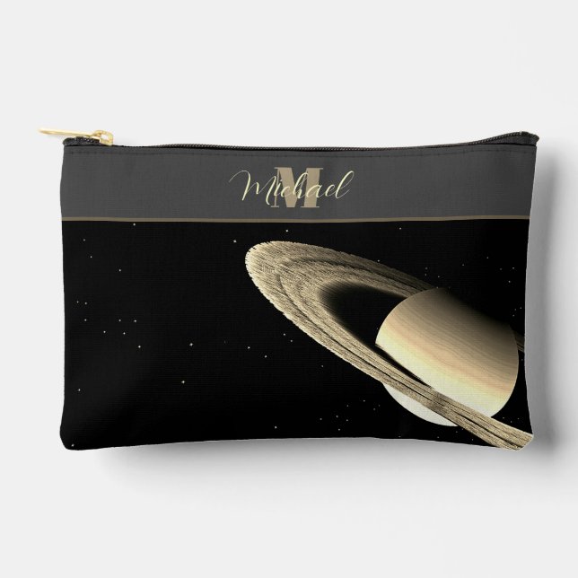 Pochette À Accessoires Accessoires pour nerd astronomique de Saturn Plane (Recto)