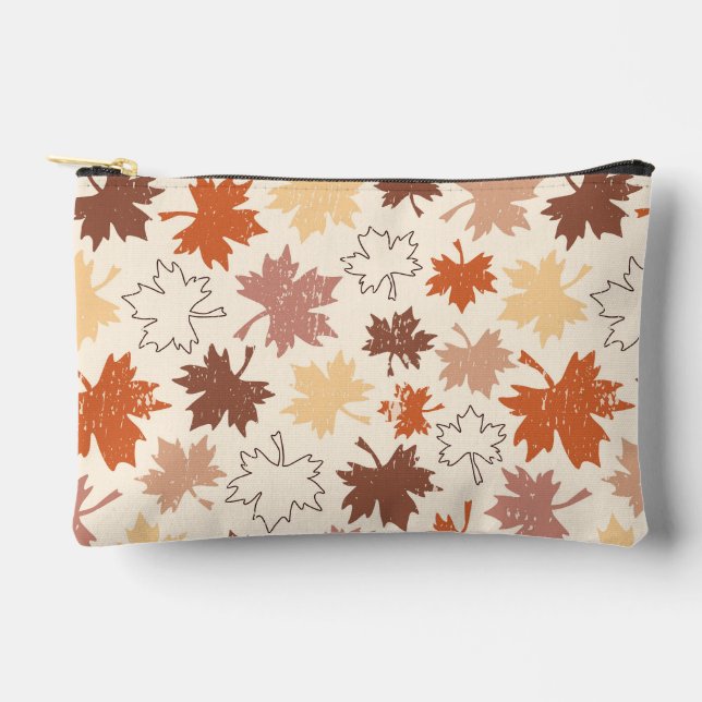 Pochette À Accessoires Action de grâces feuille de l'érable d'automne (Recto)