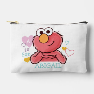 Pochette À Accessoires Adorable Elmo   Ajoutez Votre Propre Nom