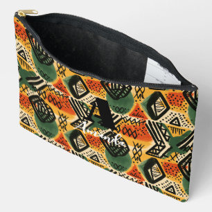 Pochette À Accessoires Afrique Amhara Éthiopie Motif ethnique géométrique