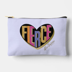 Pochette À Accessoires Afro Unicorn Fierce Heart Design