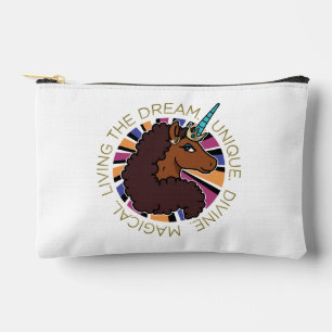 Pochette À Accessoires Afro Unicorn Living the Dream Design