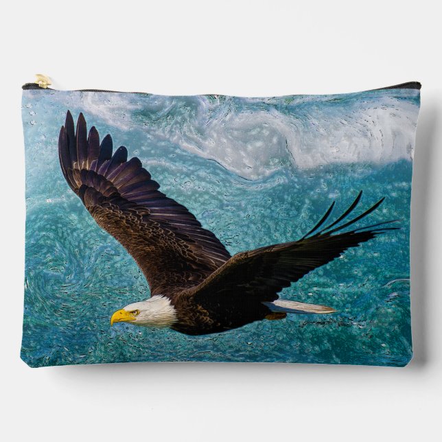 Pochette À Accessoires Aigle qui s'envole au-dessus de la tempête (Recto)