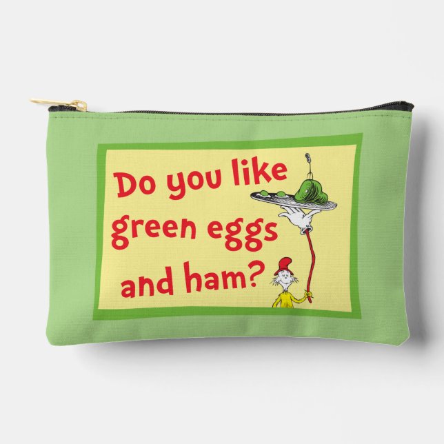 Pochette À Accessoires Aimez-vous les œufs verts et le jambon ? (Recto)
