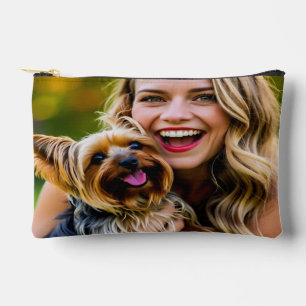 Pochette À Accessoires Ajouter une photo de Yorkshire Terrier Personnalis