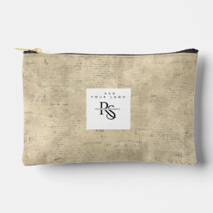 Pochette À Accessoires Ajouter votre logo arrière - plan de bois tendance