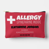 Alerte d'allergie Epinephrine à l'intérieur d'une
