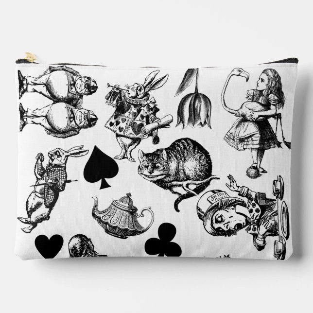 Pochette À Accessoires Alice White Rabbit Wonderland Classic (Recto)