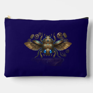 Pochette À Accessoires Ancien Scarabée Mécanique Steampunk Égyptien