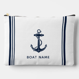 Pochette À Accessoires Ancre de bateau moderne et coutume nautique de nom