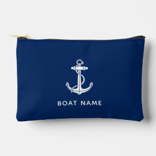 Pochette À Accessoires Ancre de bateau nautique personnalisée