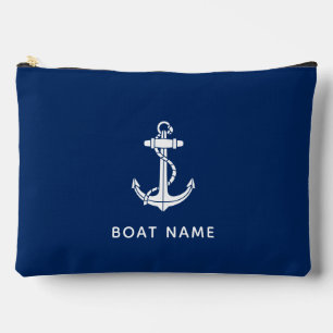 Pochette À Accessoires Ancre de bateau nautique personnalisée moderne cro