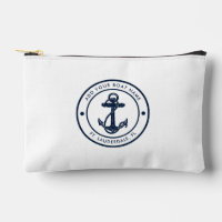 Ancre nautique moderne Nom du bateau Marine Blue C