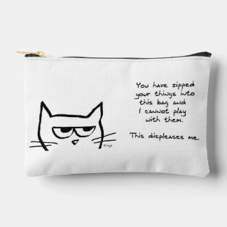 Pochette À Accessoires Angry Cat n'aime pas votre Clutch Zip