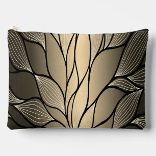 Pochette À Accessoires Antique Gold Creative Leave Motif