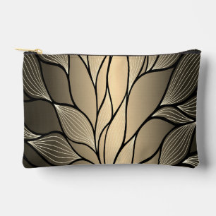 Pochette À Accessoires Antique Gold Creative Leave Motif