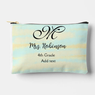 Pochette À Accessoires appréciation du professeur d'aquarelle jaune simpl