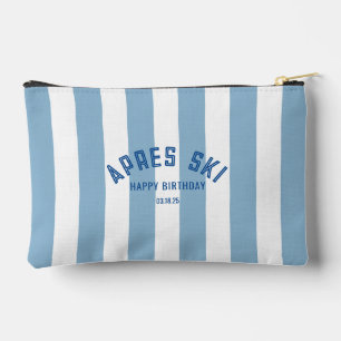 Pochette À Accessoires Apres Ski Joyeux anniversaire Cabana Bleu Bande