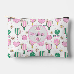 Pochette À Accessoires Aquarelle de Pickleball personnalisée