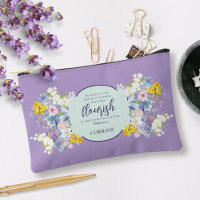 Aquarelle Fleurs de printemps Bible Verse Personna