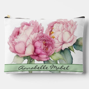 Pochette À Accessoires Aquarelle florale rose pis rose roses roses