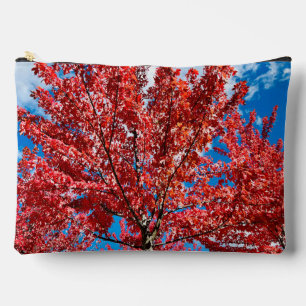 Pochette À Accessoires Arbre à feuilles rouges à l'automne