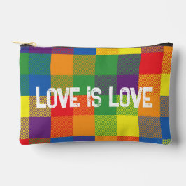 Pochette À Accessoires Arc-en-ciel Buffalo Check Pride Plaid Coloré Petit