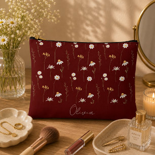 Pochette À Accessoires Arc-en-ciel floral bohème