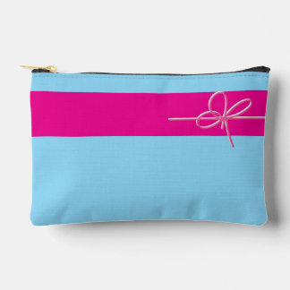 Pochette À Accessoires Arc sur petit rose