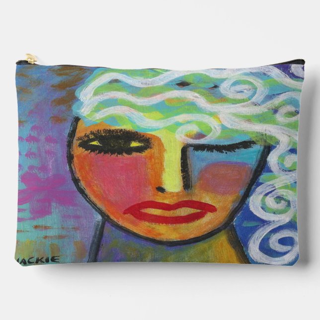 Pochette À Accessoires Art Abstrait original (Recto)