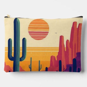 Pochette À Accessoires Art coloré du désert du sud-ouest