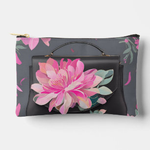 Pochette À Accessoires Art de l'IA Rose en floraison