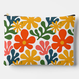Pochette À Accessoires Art floral abstrait coloré Matisse rétro