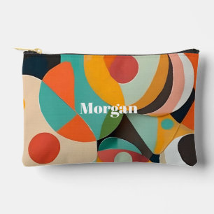 Pochette À Accessoires Art moderne du milieu du siècle, nom ou monogramme