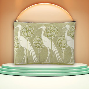 Pochette À Accessoires Art Nouveau Naturel Inspiré de la Cigogne