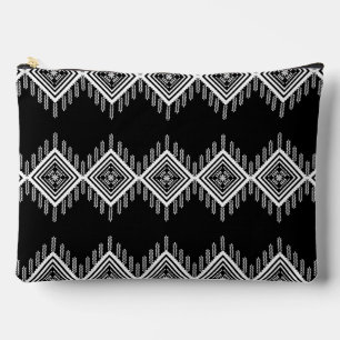 Pochette À Accessoires Art tribal noir et blanc