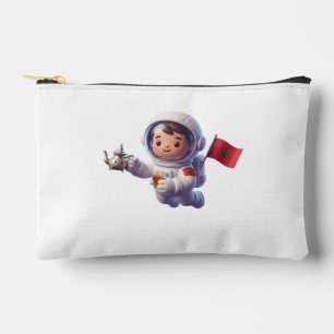 Pochette À Accessoires Astronaute Marocain Mignon Kawaii Autocollant 3D
