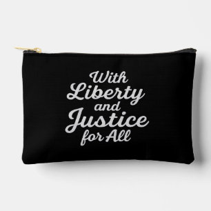 Pochette À Accessoires Avec la liberté et la justice pour toutes les mani