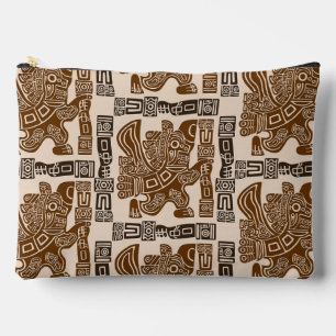 Pochette À Accessoires Aztec Eagle Guerrier Tribal Art antique