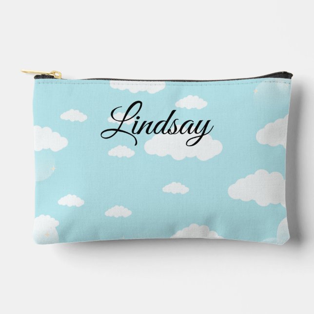 Pochette À Accessoires Baby Blue Cloud Bachelorette Week-end (Recto)