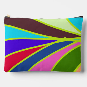 Pochette À Accessoires Bandes arc-en-ciel colorées jolies motif classique