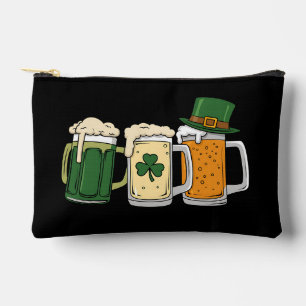 Pochette À Accessoires Bières Irlandaises Drapeau de l'Irlande Saint-Patr