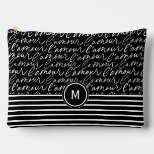 Pochette À Accessoires Black & White "Paris drey"