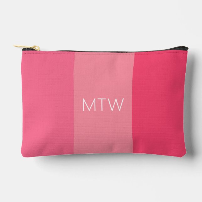 Pochette À Accessoires Blancs simples roses (Recto)