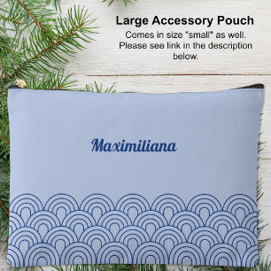 Pochette À Accessoires Bleu Arches Glam Grand Accessoire Pouch