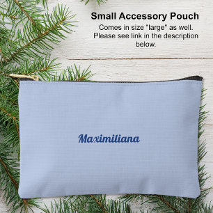 Pochette À Accessoires Bleu - Petite poche d'accessoires solide