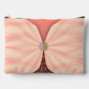 Pochette À Accessoires Blush Rose Monogrammé Tissu Illusion Jewel